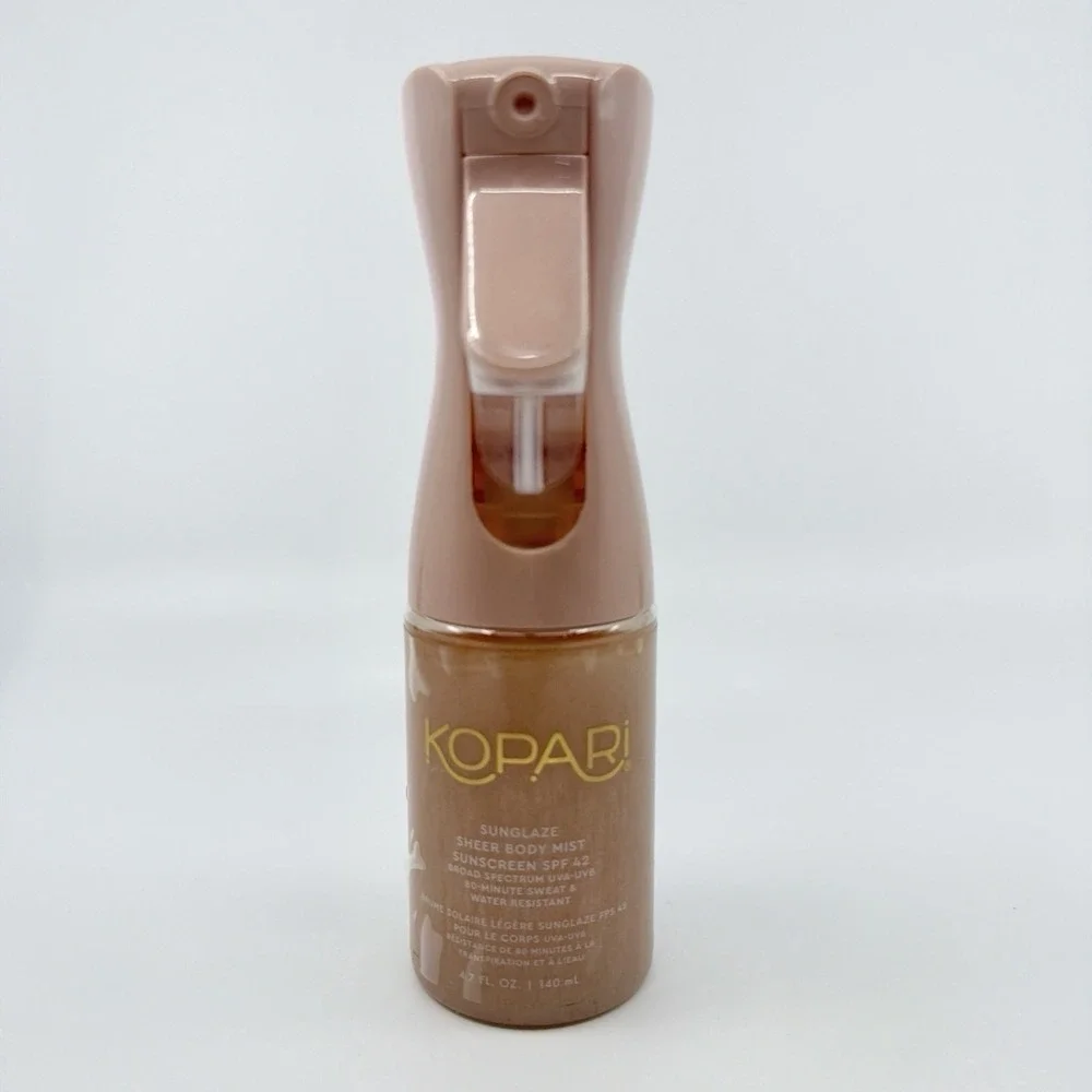 Kopari Rose Gold Sunglaze Sheer Body Mist Sunscreen SPF 42 New Sealed 4.7oz